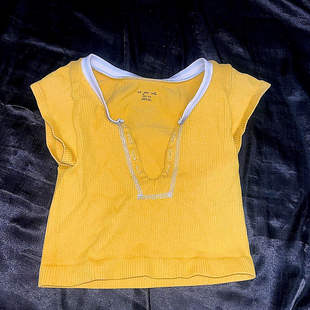 yellow urban outfitters top